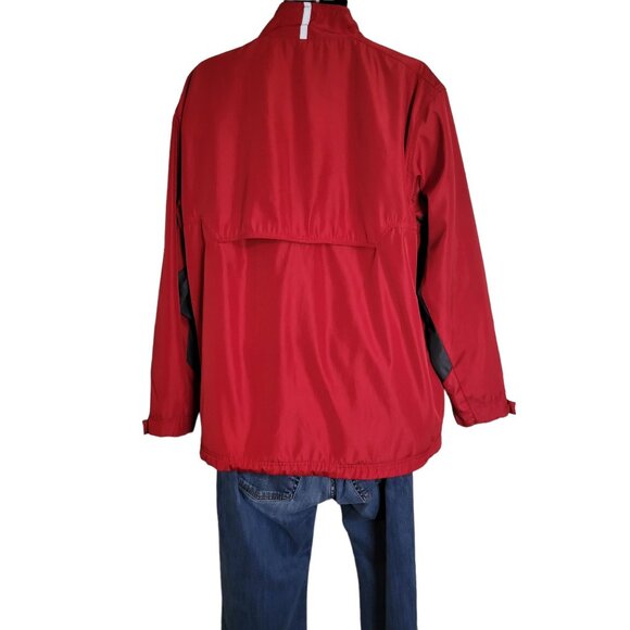 New Balance Aviation Jacket Men Sz L Red Tango‎ Papa Insulated Outdoors Running - Picture 2 of 7